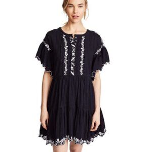 Free People Santiago Floral Embroidered Dress